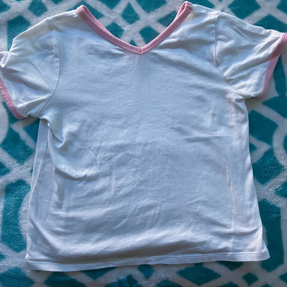White forever 21 kids cropped tee